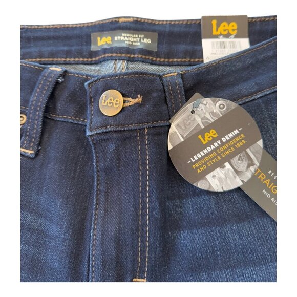 Lee Women's Midrise Straight Jean Size 6 Long - Picture 6 of 13